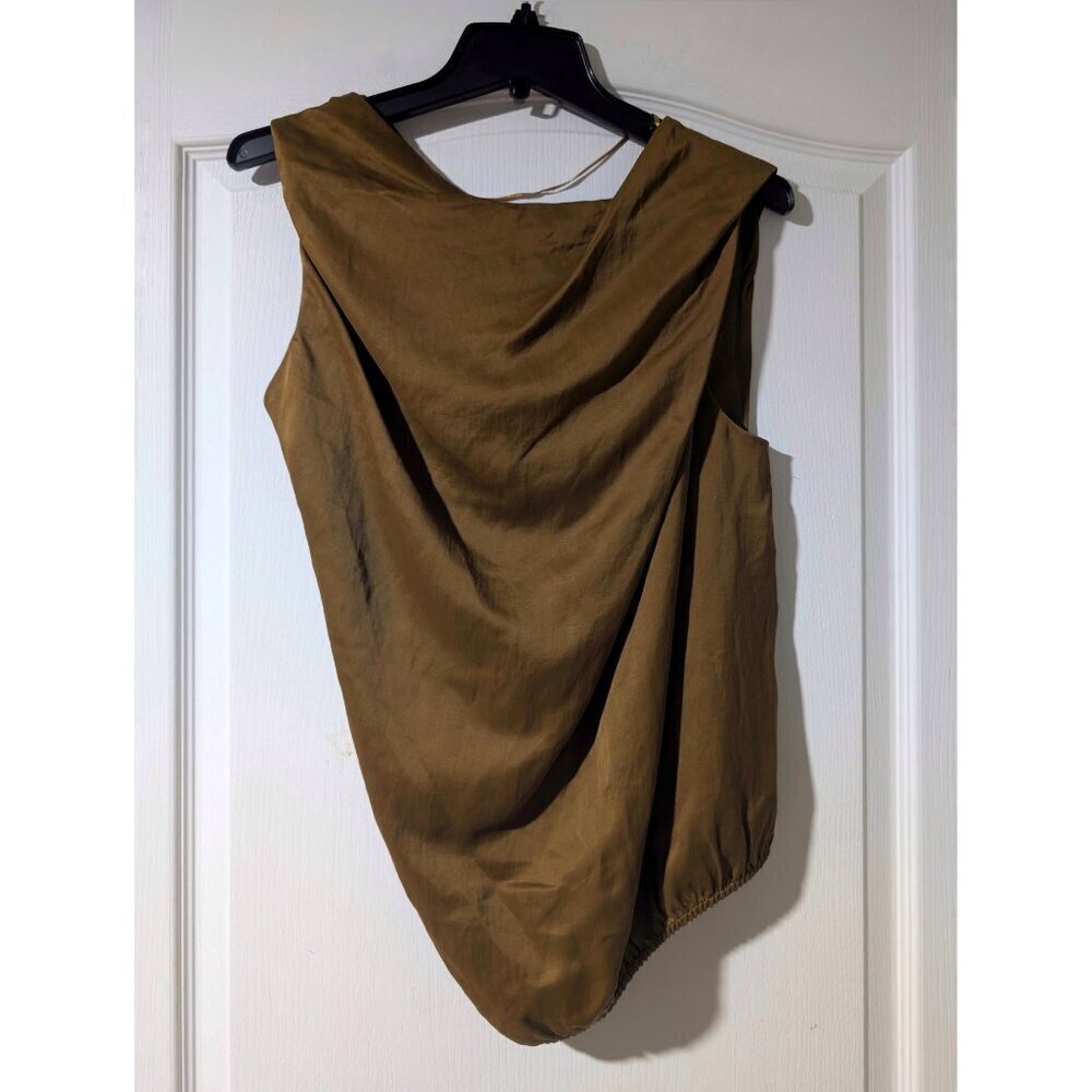 NWT Zara | Zara Woman Draped Satin Top - Picture 2 of 11